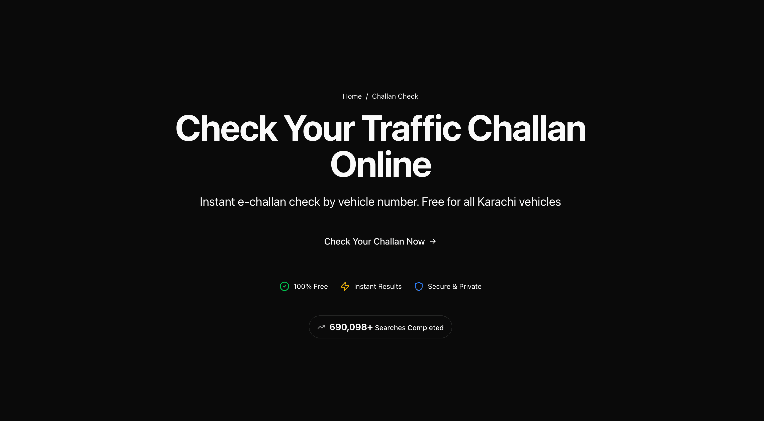 ChallanDekhao - Traffic Fine Lookup Platform